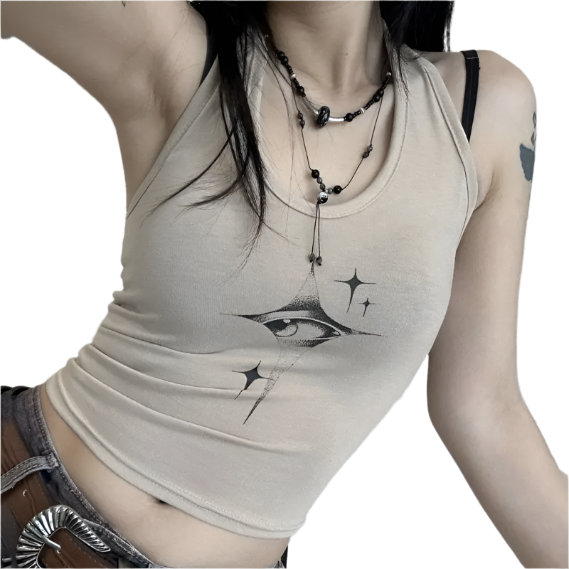 Eye Star Print Tank
