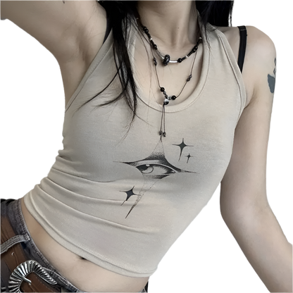 Eye Star Print Tank