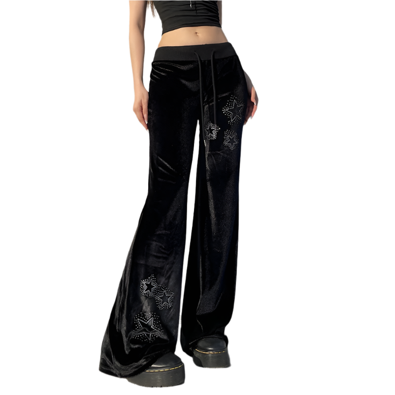 Low Wasited Velvet Pantz