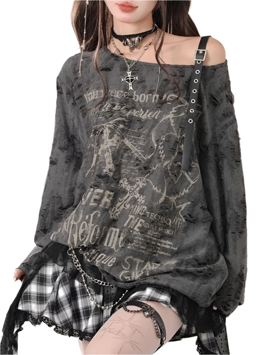 Long Sleeve Y2K Top