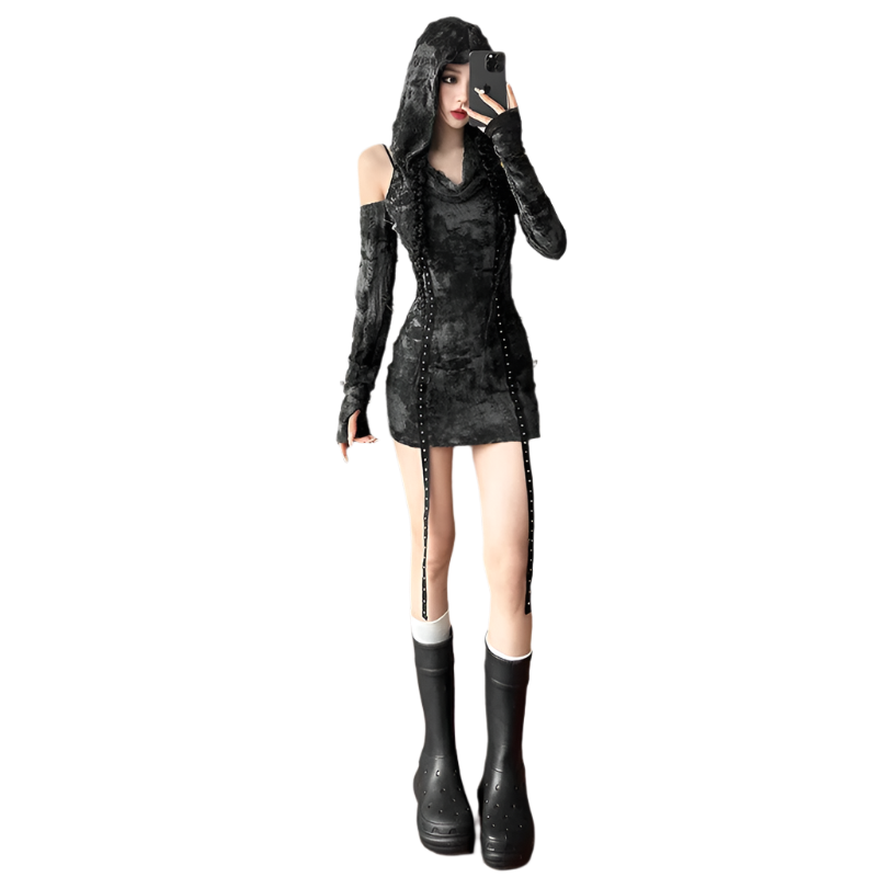 Hooded Mini Dress