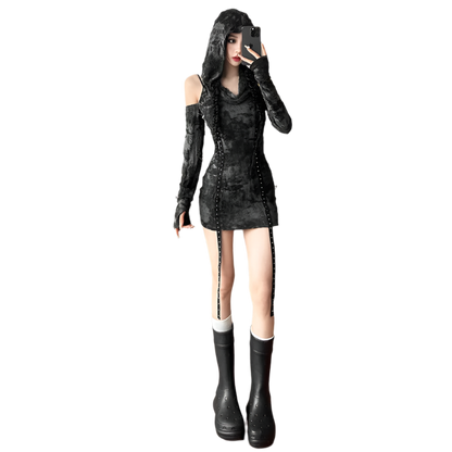 Hooded Mini Dress