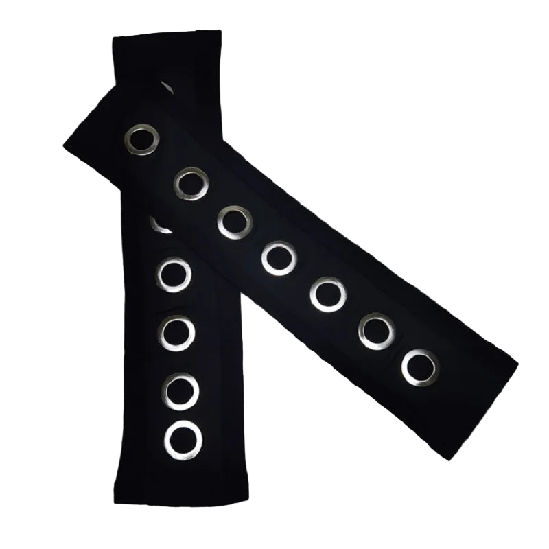 Black Arm Wamers with Metal Eyeletz