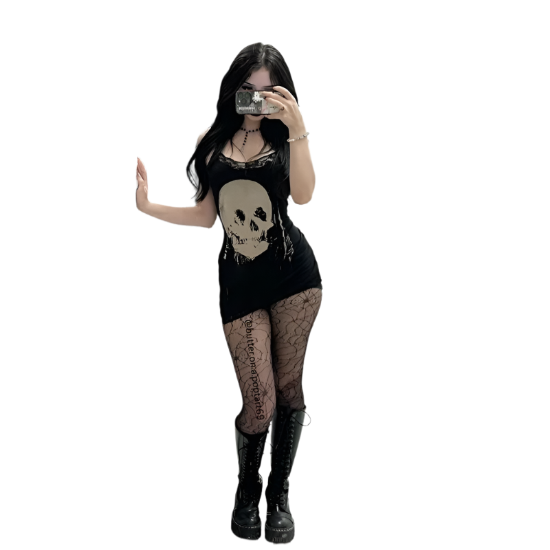 Skull Mini Dress