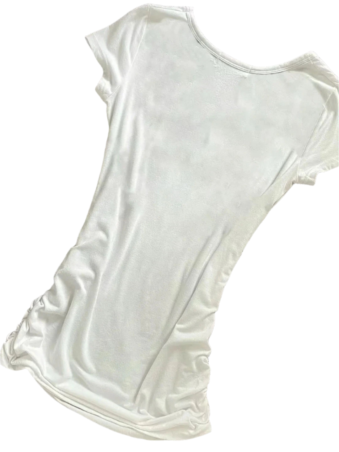 White Slim Fit Y2K Inspired Top