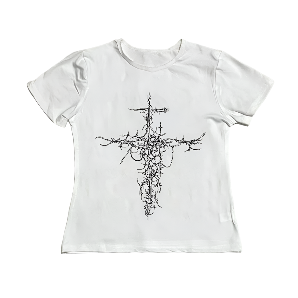 Cyber Cross Design Tee