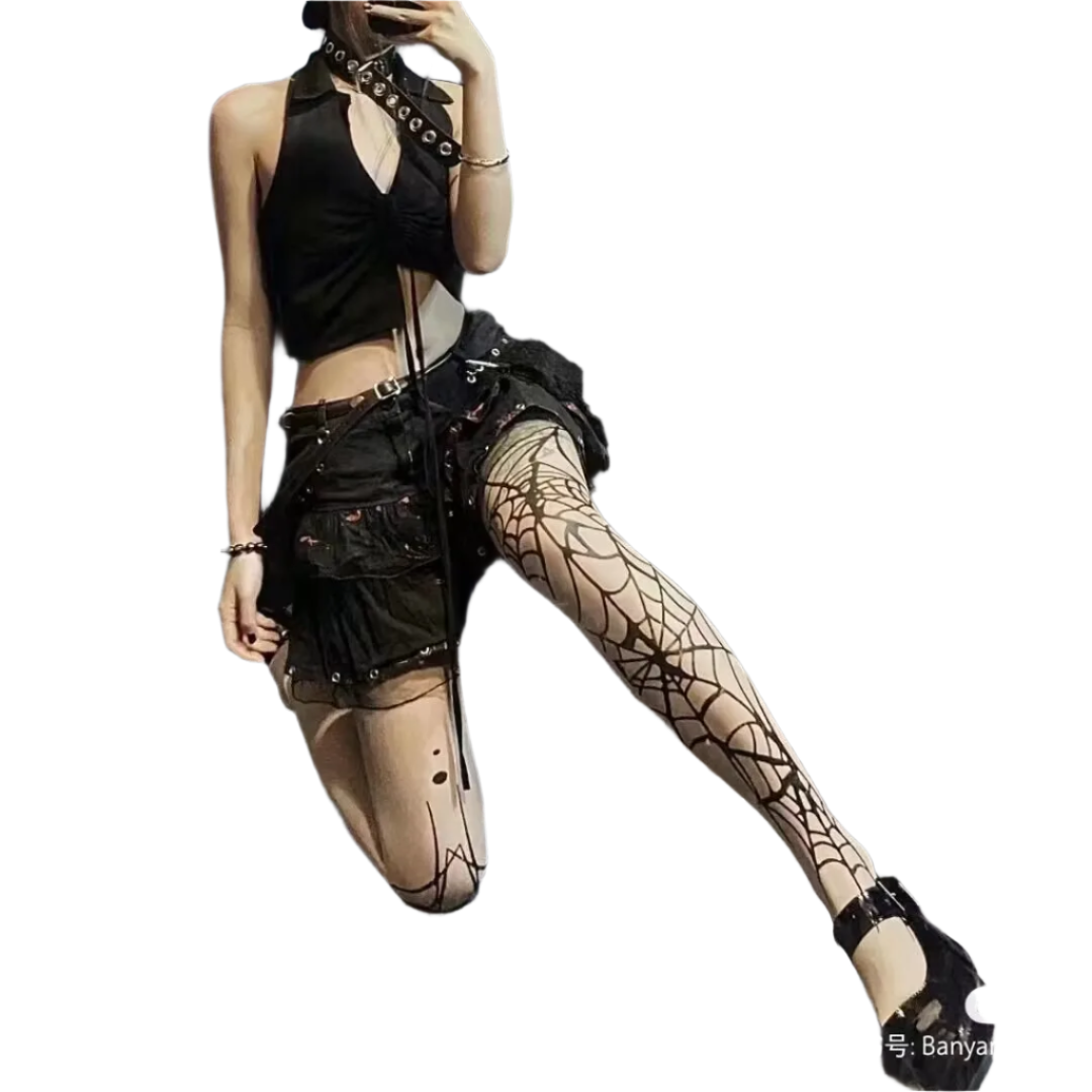 Spider Web Fishnet Tightz