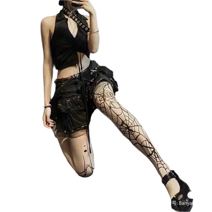Spider Web Fishnet Tightz
