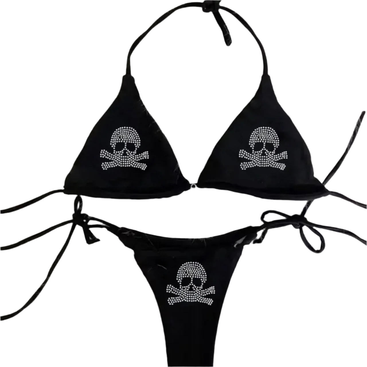 Rhinestone Skullz Bikini set