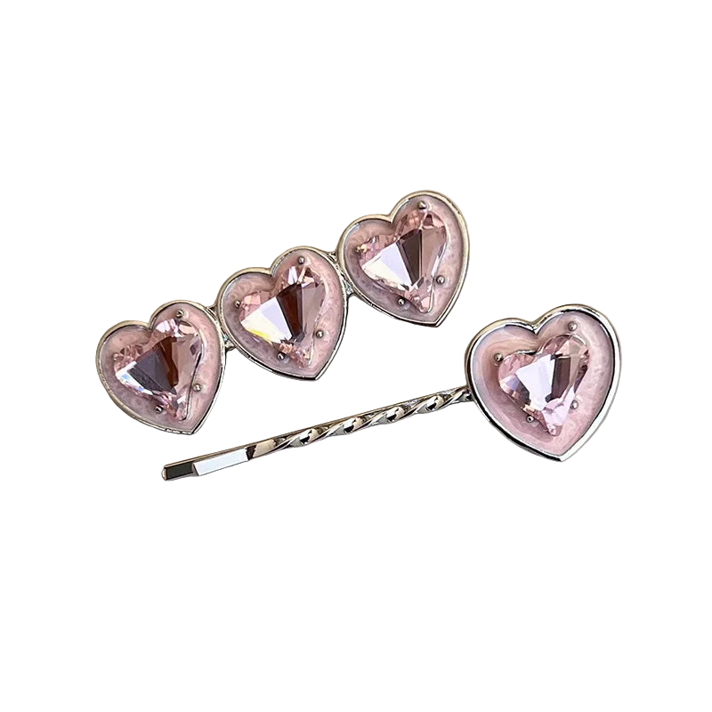 Multi Pink Gem Hair Clipz