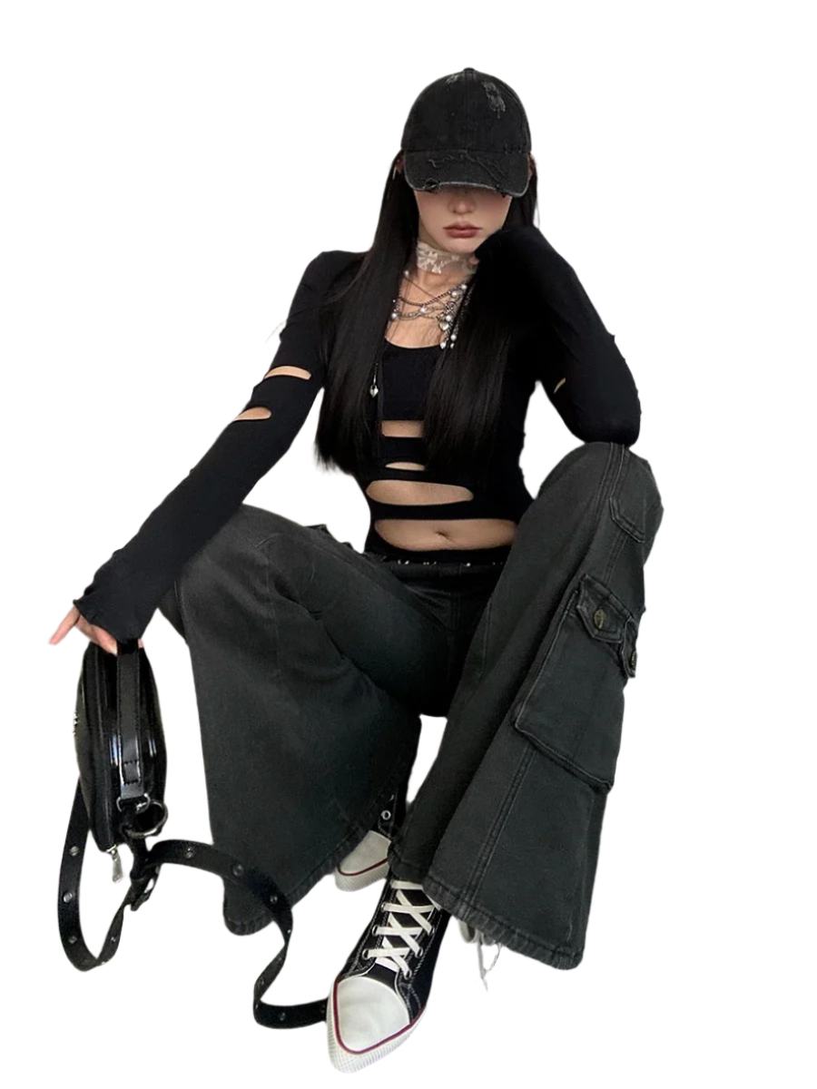 Black Flared Jeanz