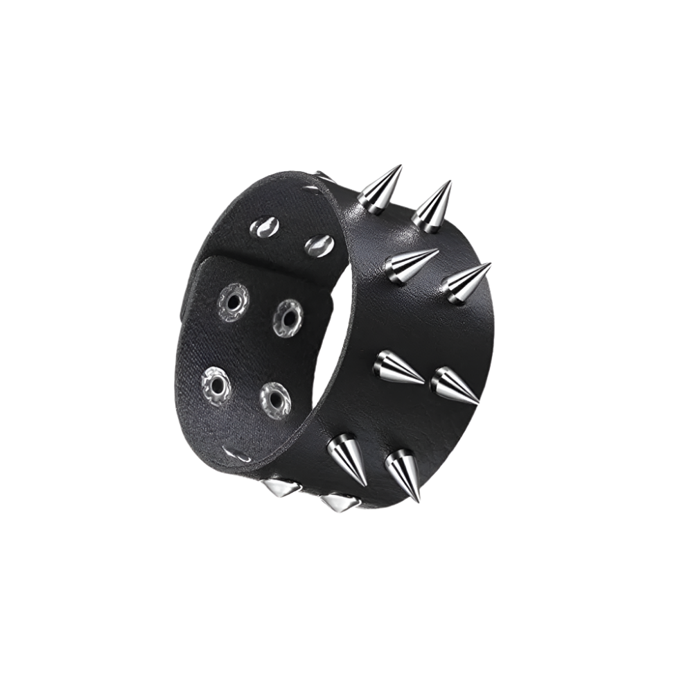 Leather Braceletz with Pendant + Chain Accessories