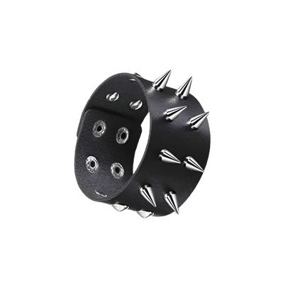 Leather Braceletz with Pendant + Chain Accessories