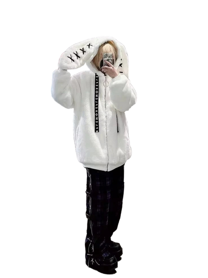Kawaii Bunny Fleece Hoodie