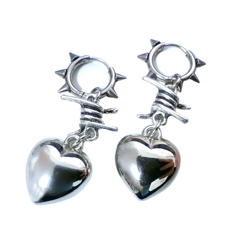 Thorned Heart Earringz
