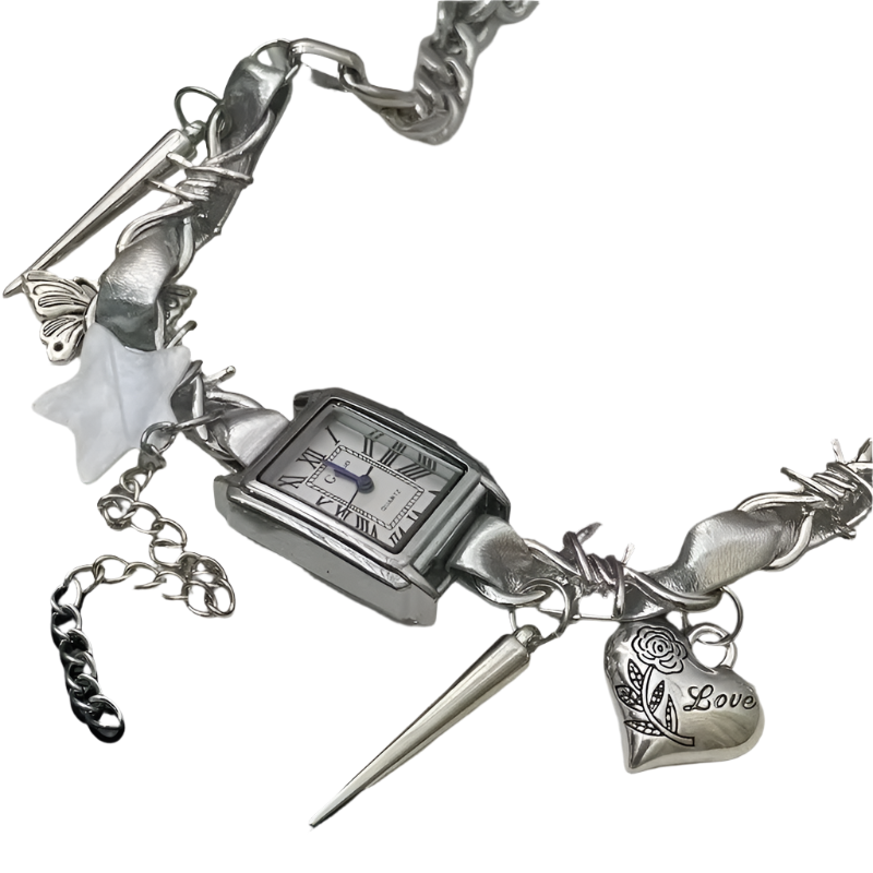 Watch Choker with Pendantz