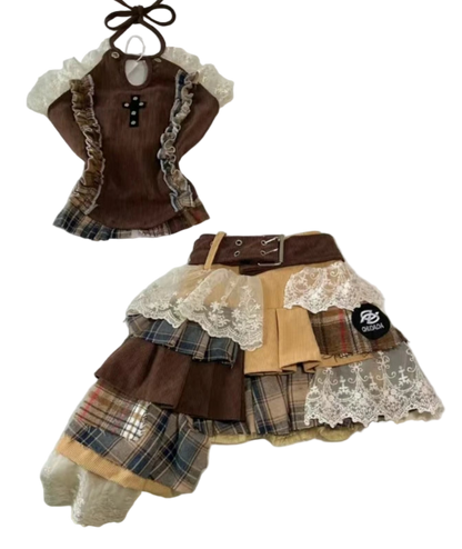 2 Piece Set Skirt and Top