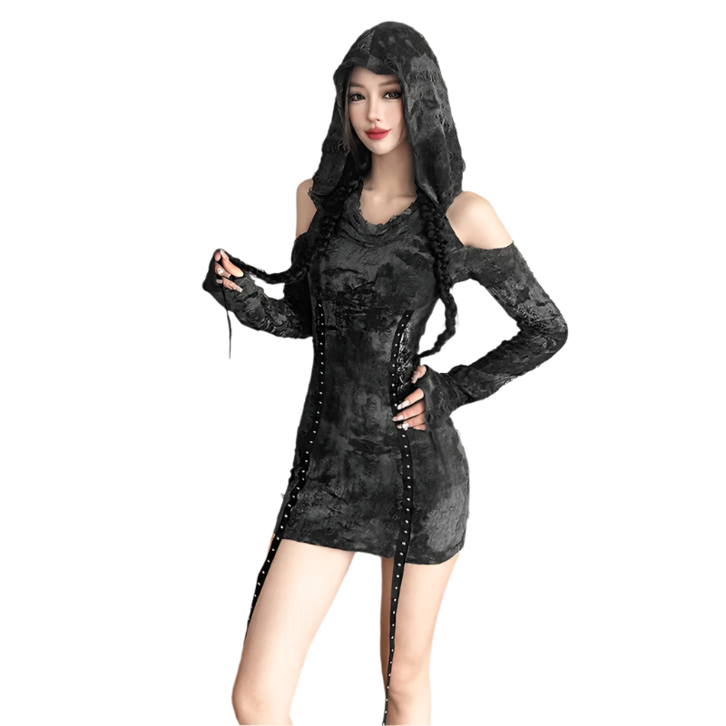 Hooded Mini Dress