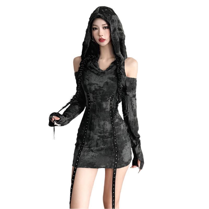 Hooded Mini Dress