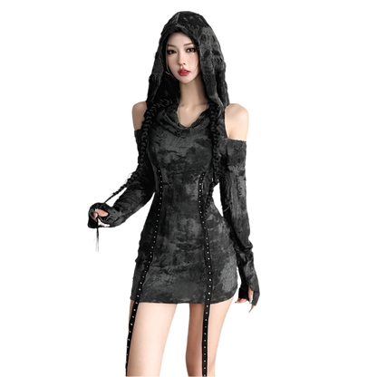 Hooded Mini Dress