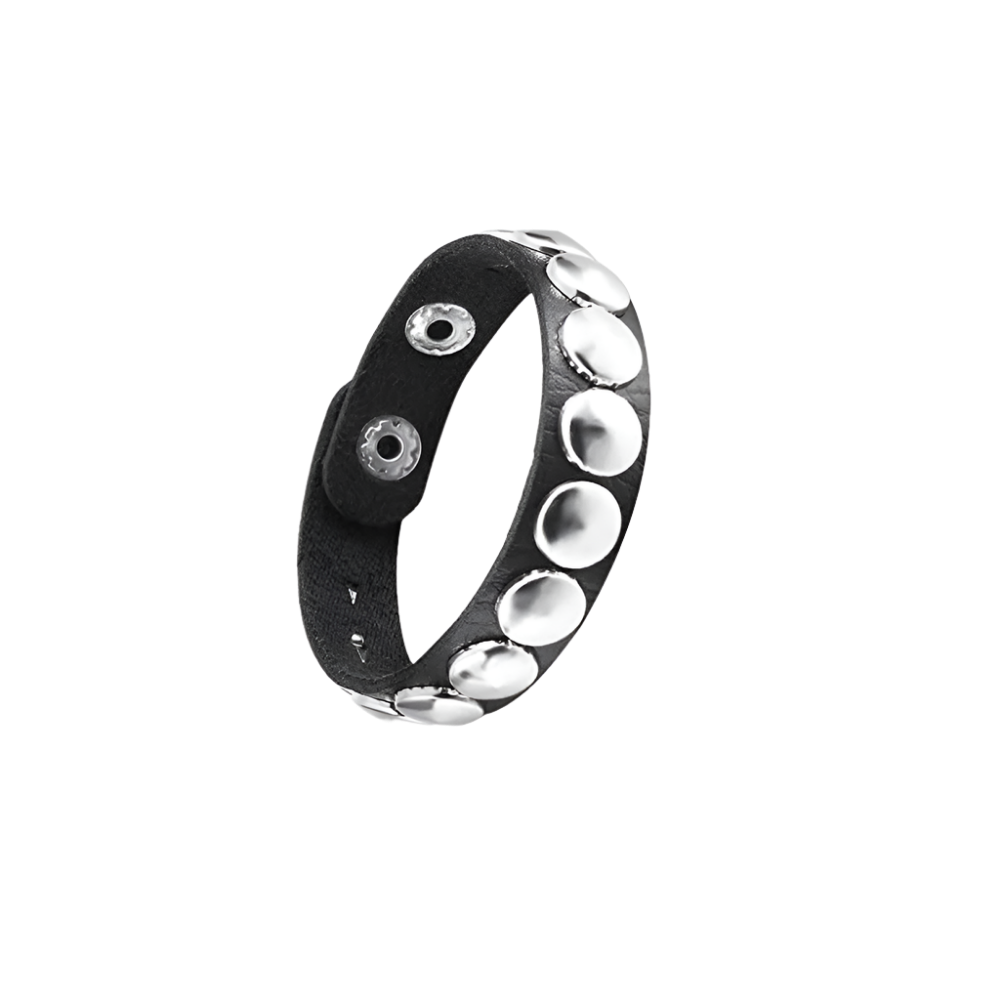 Leather Braceletz with Pendant + Chain Accessories