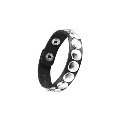 Leather Braceletz with Pendant + Chain Accessories