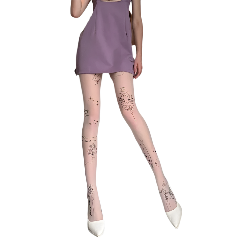 Tattoo-Inspired Patterned Tightz