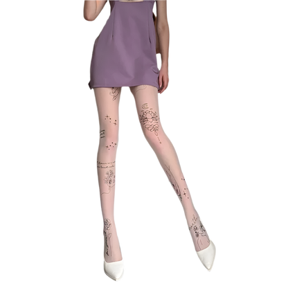 Tattoo-Inspired Patterned Tightz