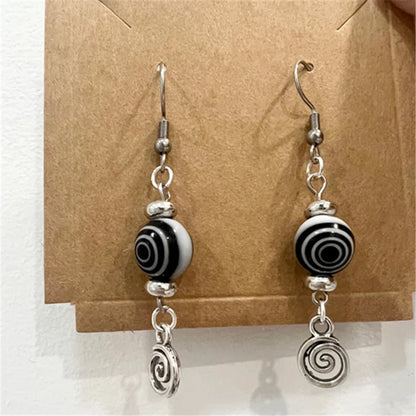 Drop Earringz with Bow Pendant and Heart