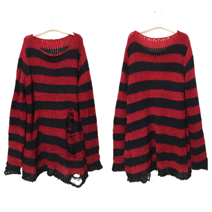 Multi Colour Long Length Distressed Jumperz