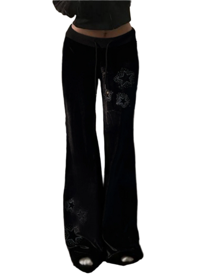Low Wasited Velvet Pantz