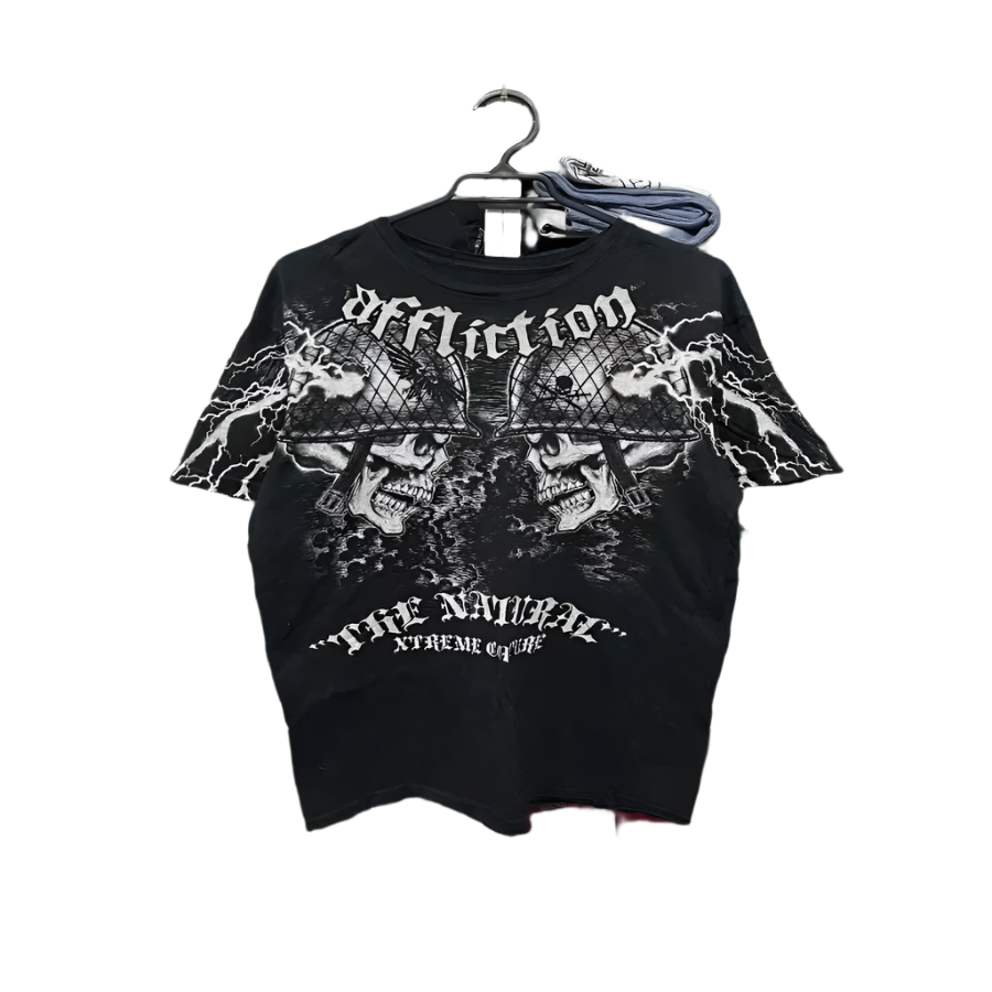 Affliction Style Long Sleeve with Y2k Design