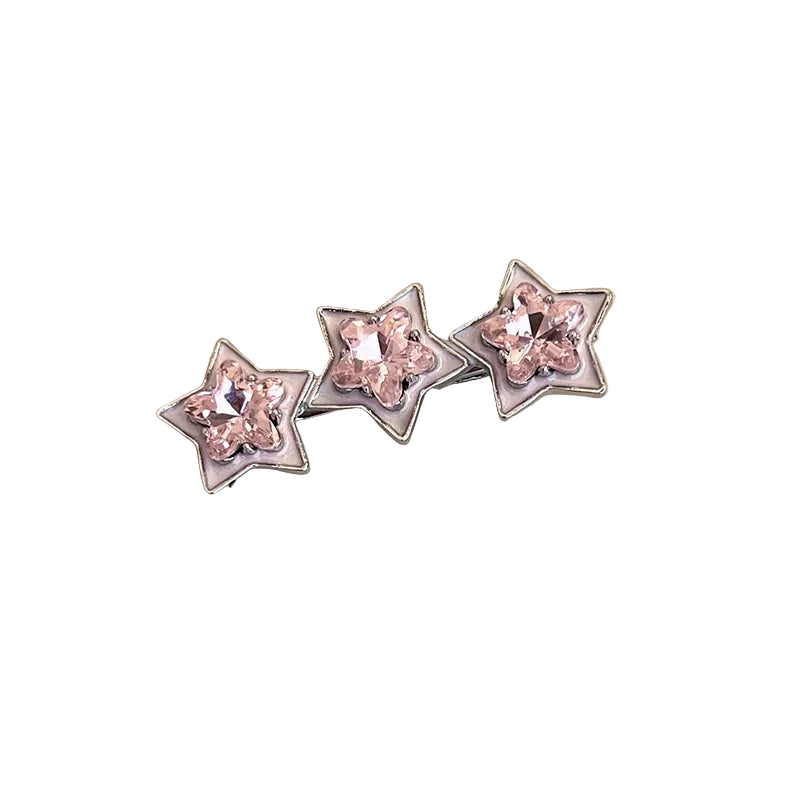 Multi Pink Gem Hair Clipz