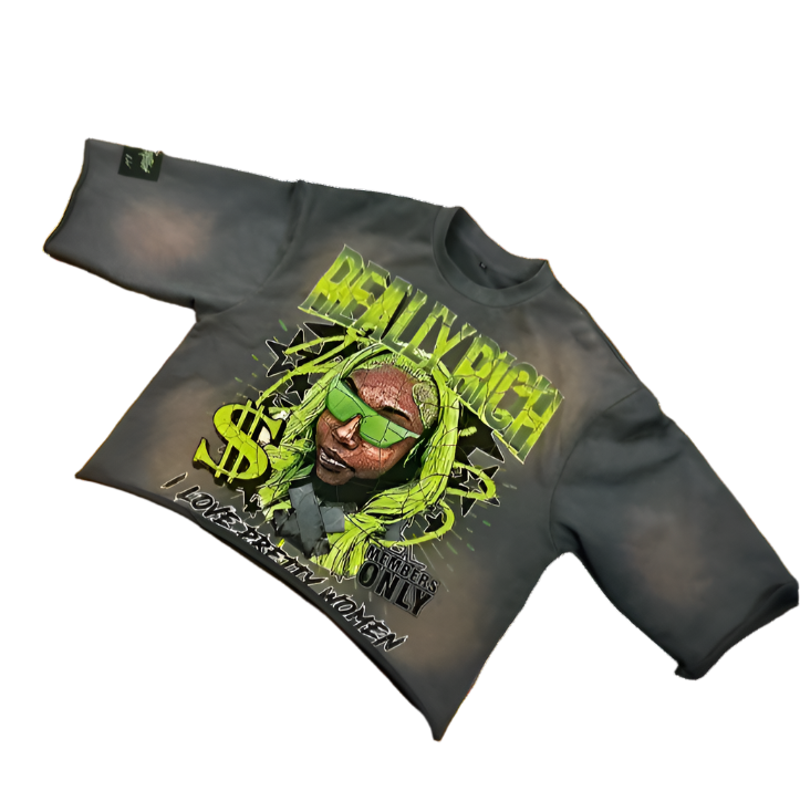 Affliction Style Long Sleeve with Y2k Design