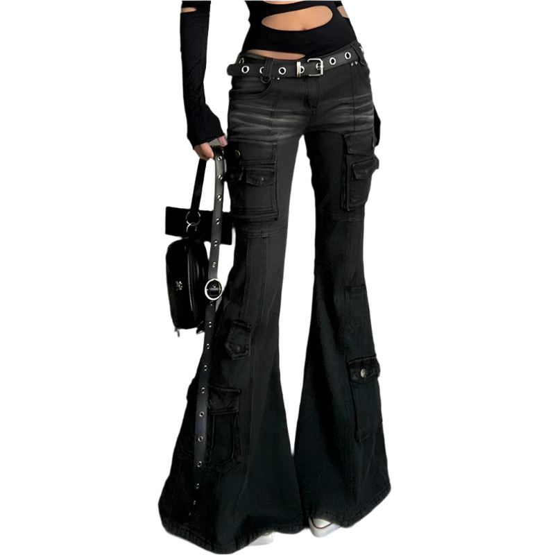 Black Flared Jeanz