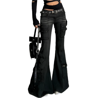 Black Flared Jeanz