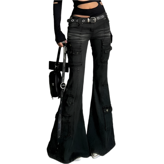 Black Flared Jeanz