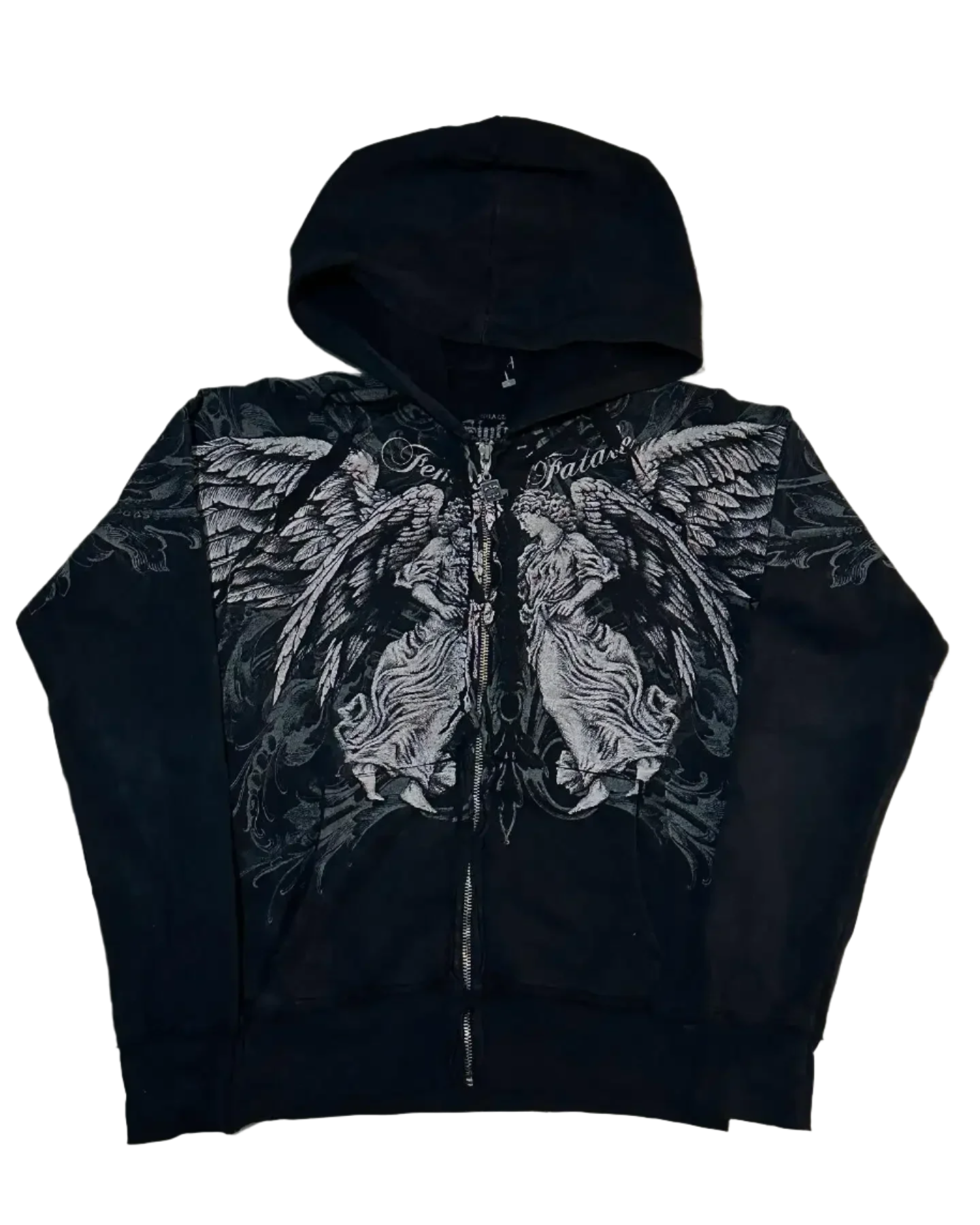Affliction Style Zip Up Dark Hoodiez