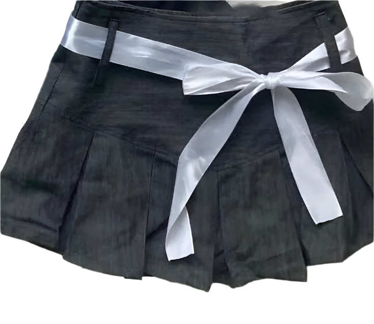 Pleated Mini Skirt with Top