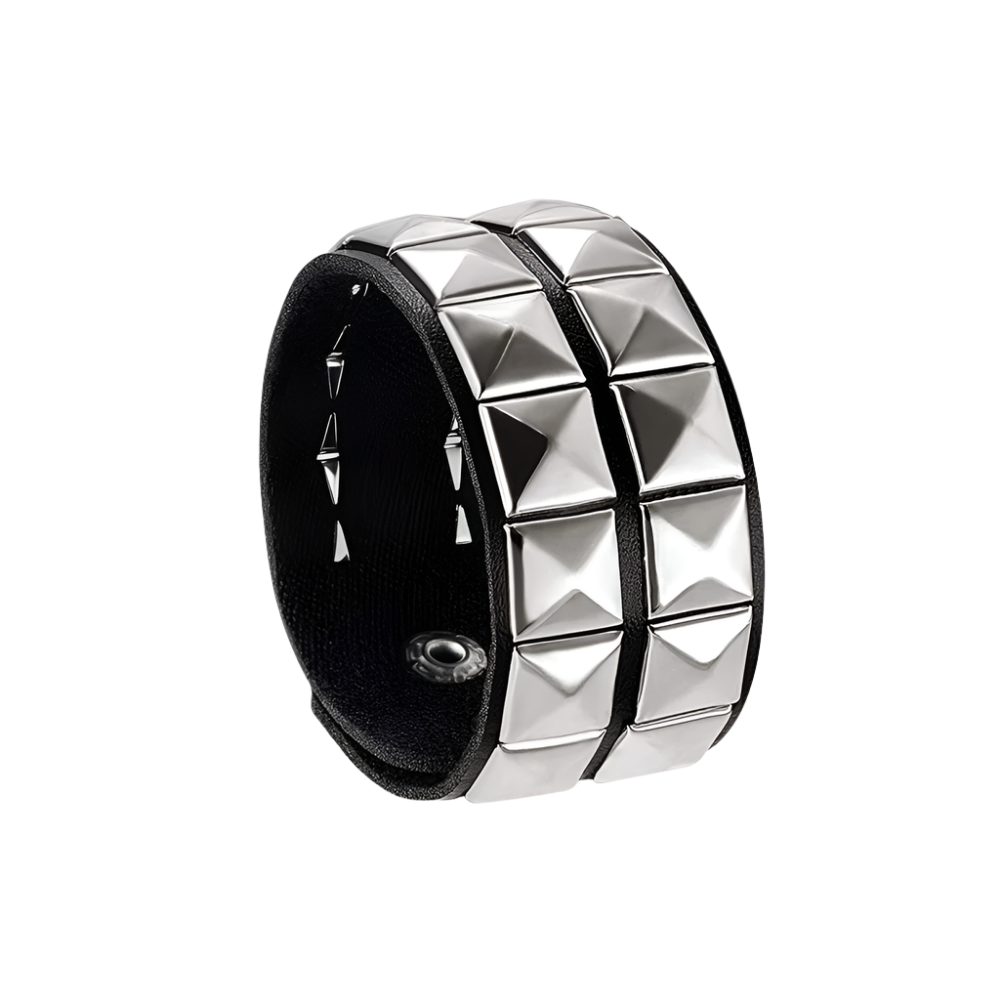 Leather Braceletz with Pendant + Chain Accessories