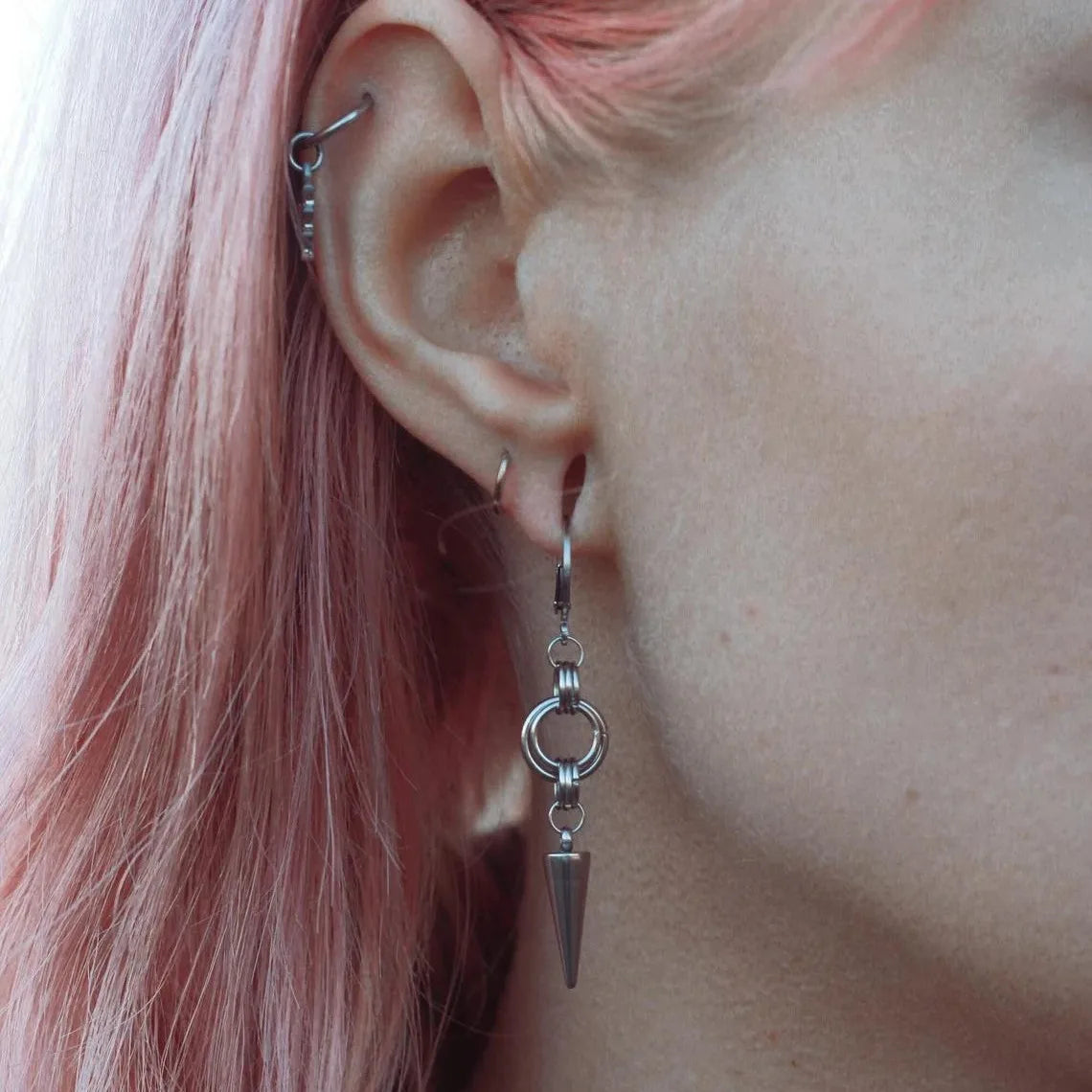 Multi Hoop with Rivet Earringz