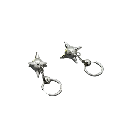 Spiked Ball Drop Earringz