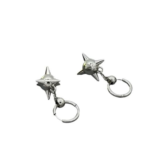 Spiked Ball Drop Earringz