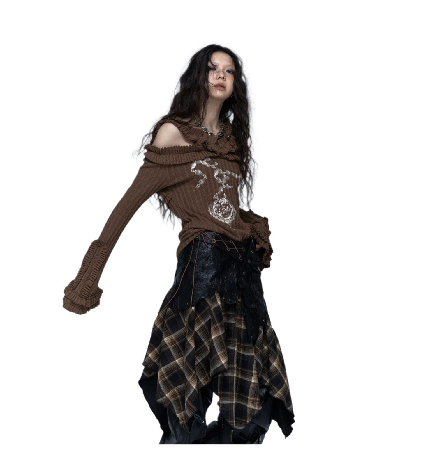 Off Shoulder Knitted Top