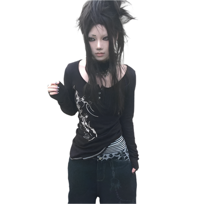 Cyber Button Up T-shirt