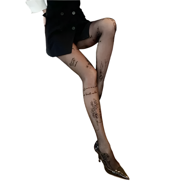 Tattoo-Inspired Patterned Tightz