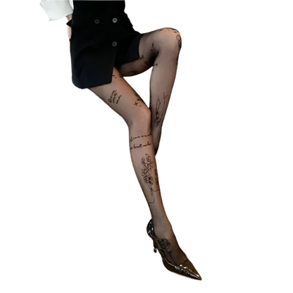 Tattoo-Inspired Patterned Tightz