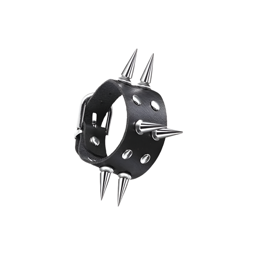 Leather Braceletz with Pendant + Chain Accessories