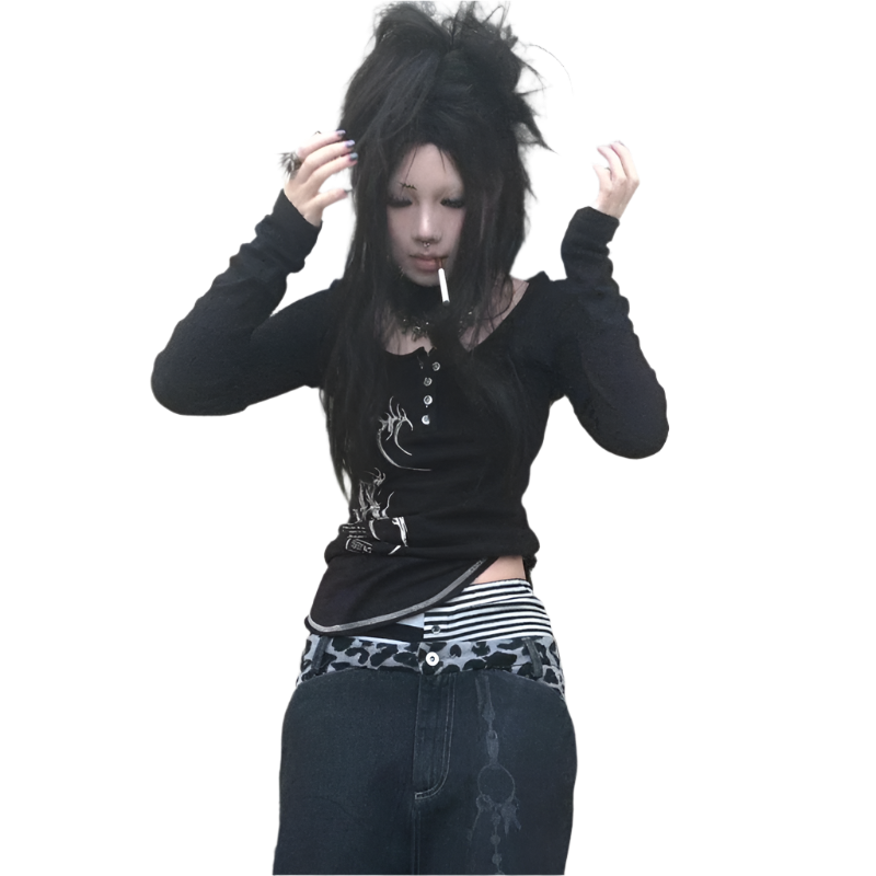 Cyber Button Up T-shirt