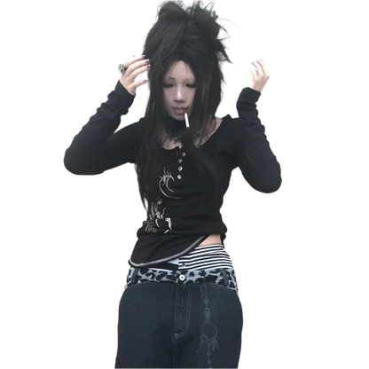 Cyber Button Up T-shirt